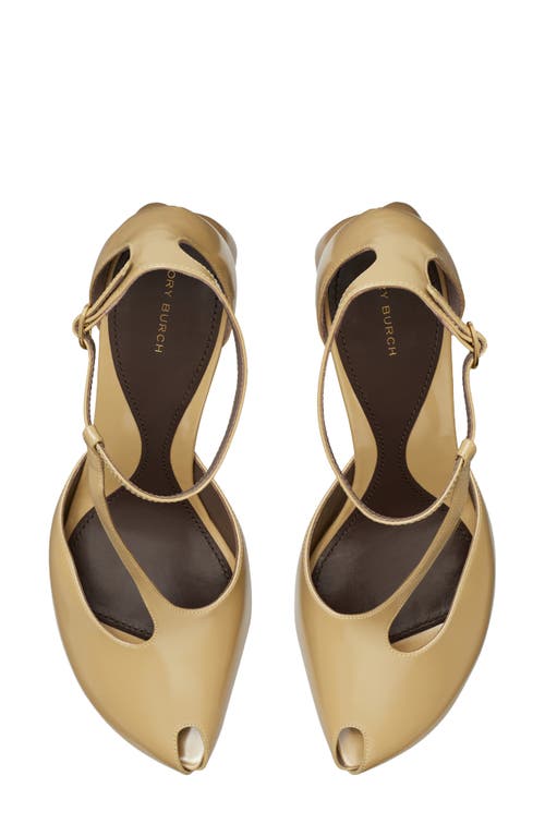 Tory Burch T-strap Peep Toe Pump In Animal Print