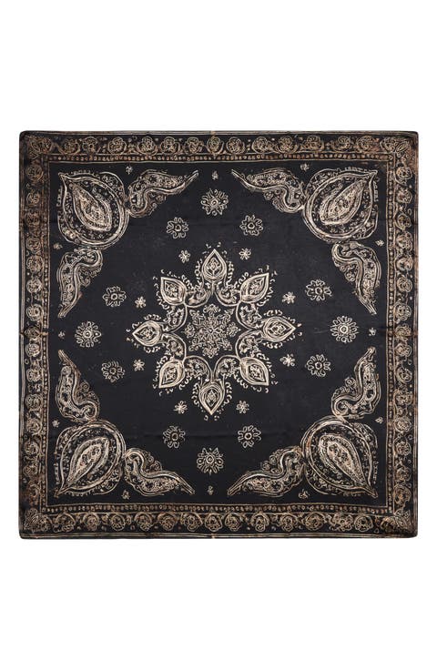 Oversize Silk Bandana Scarf