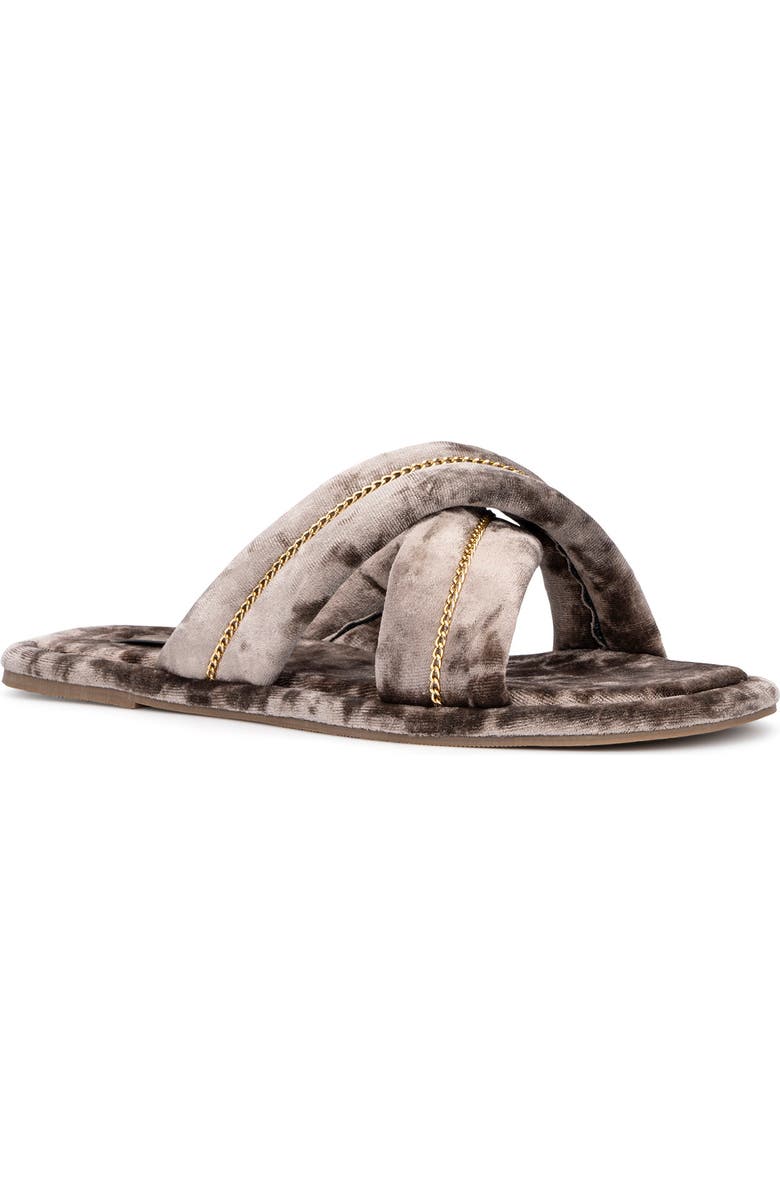 TORGEIS Cecilia Crisscross Strap Slipper, Main, color, Champagne