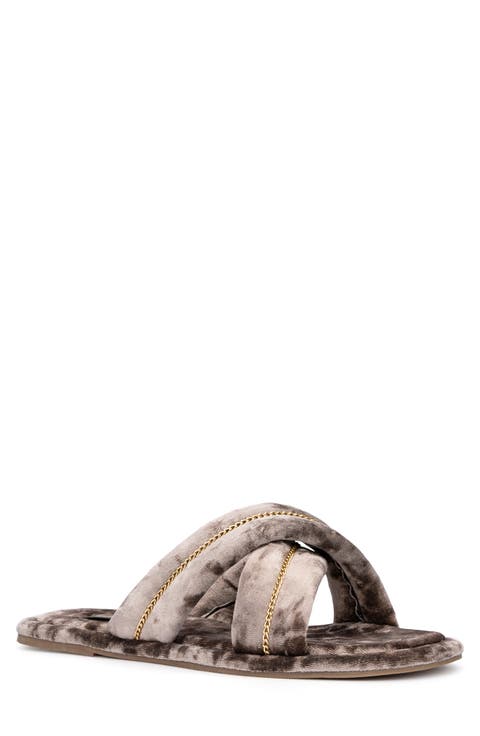 Cecilia Crisscross Strap Slipper (Women)