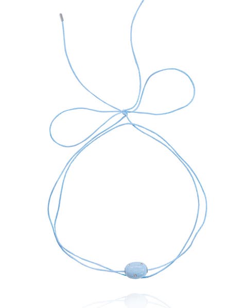 Lily Tie Jet Necklace