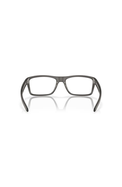 Oakley 55mm Rectangle Optical Glasses In Gray