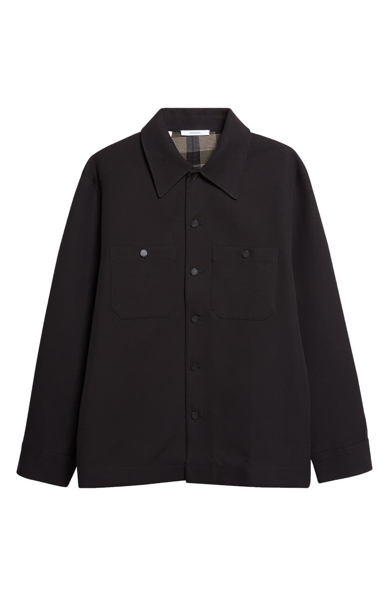 Givenchy Couture Seam Overshirt, Main, color, Black