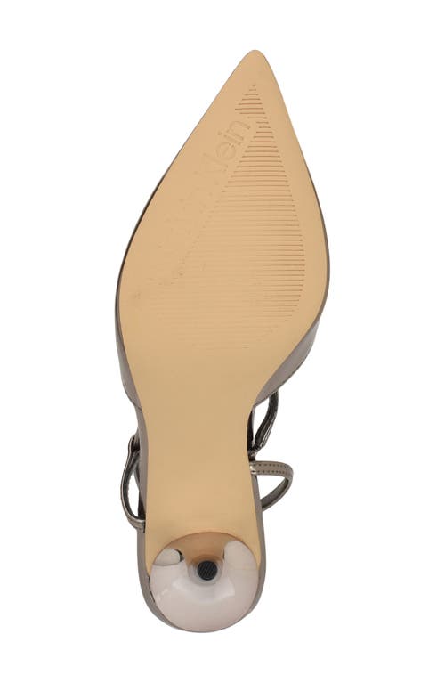 Calvin Klein Women's Cordera Pointy Toe Stiletto Pumps In Pewter