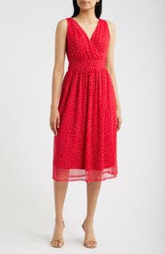 Loveappella Cross Mesh Midi Dress