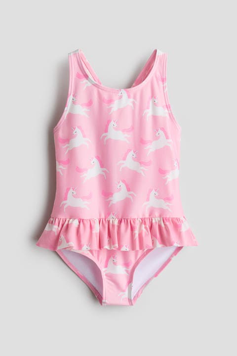 Frill-trim Swimsuit