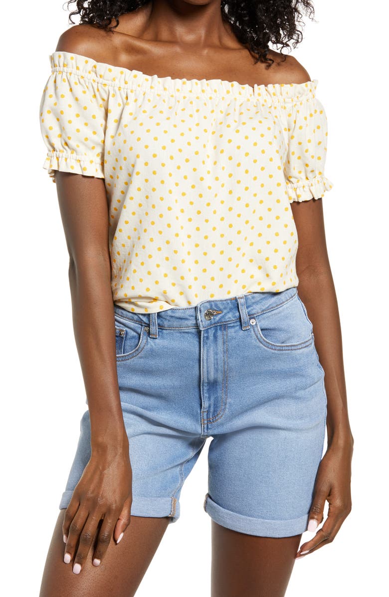 VERO MODA Off the Shoulder Top, Main, color, 