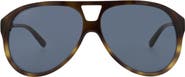 Gucci 59mm Aviator Sunglasses