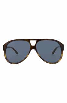 Gucci 59mm Aviator Sunglasses