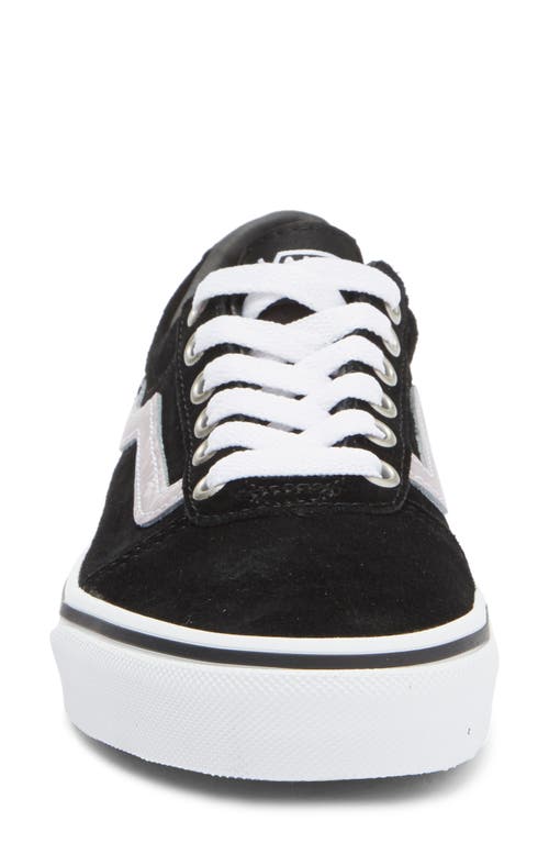 Vans Metallic Ward Sneaker In Metallic Sidestripe Black