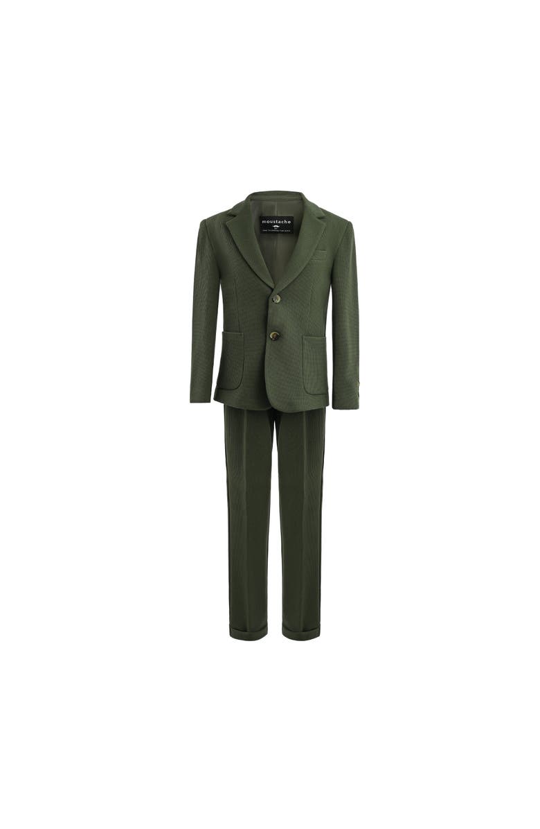 MOUSTACHE Slim-Fit Suit Set, Main, color, Green