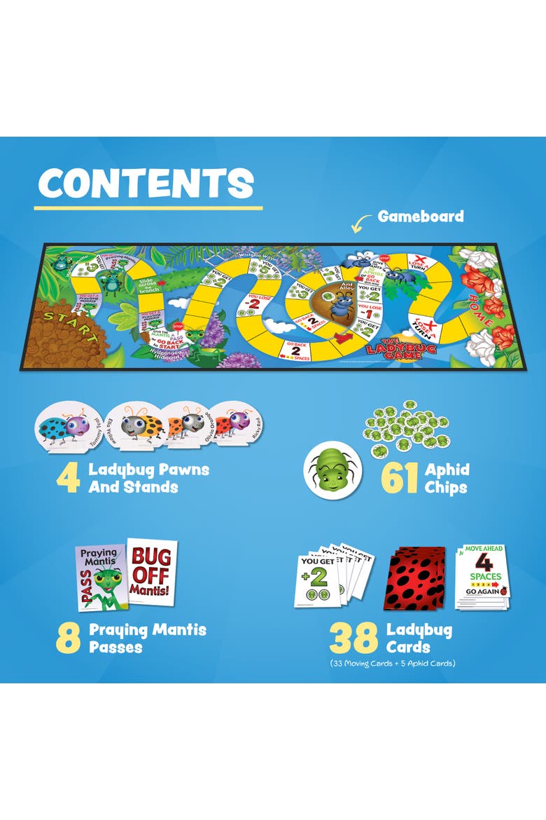 Ladybug Kids Board Game, Alternate, color, Multicolored