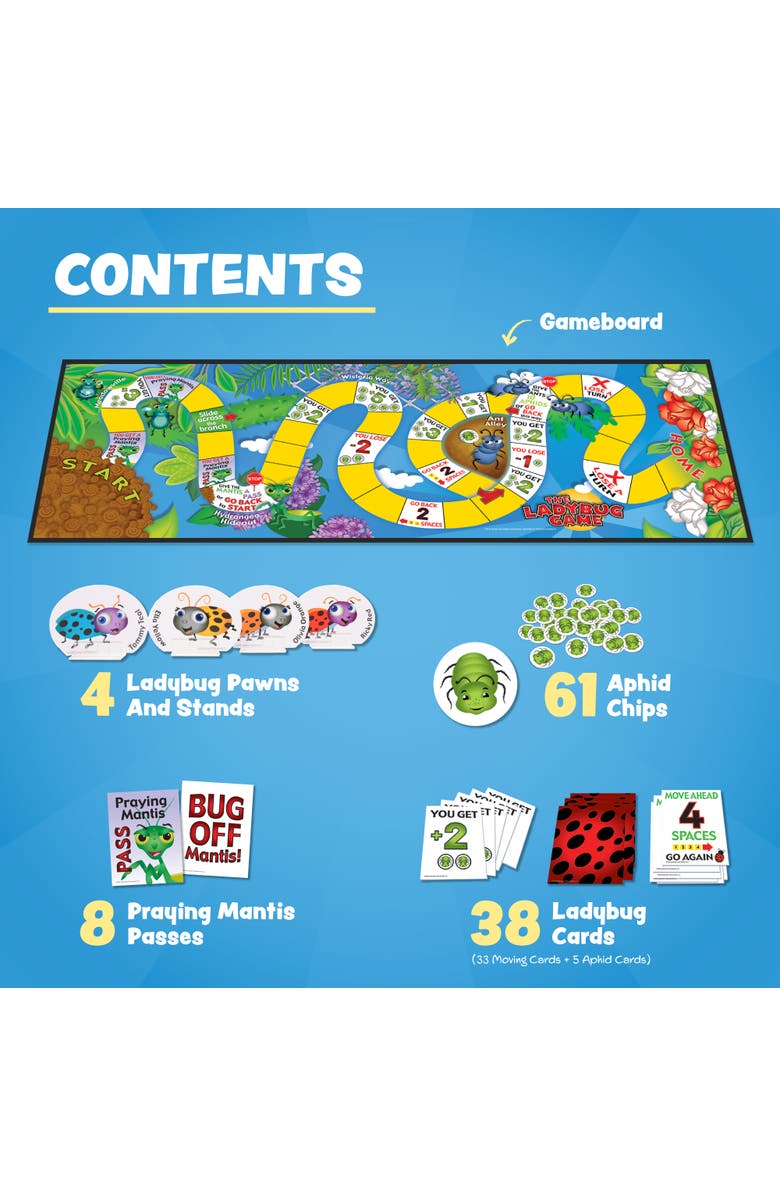 Zobmondo!! Ladybug Kids Board Game, Alternate, color, Multicolored