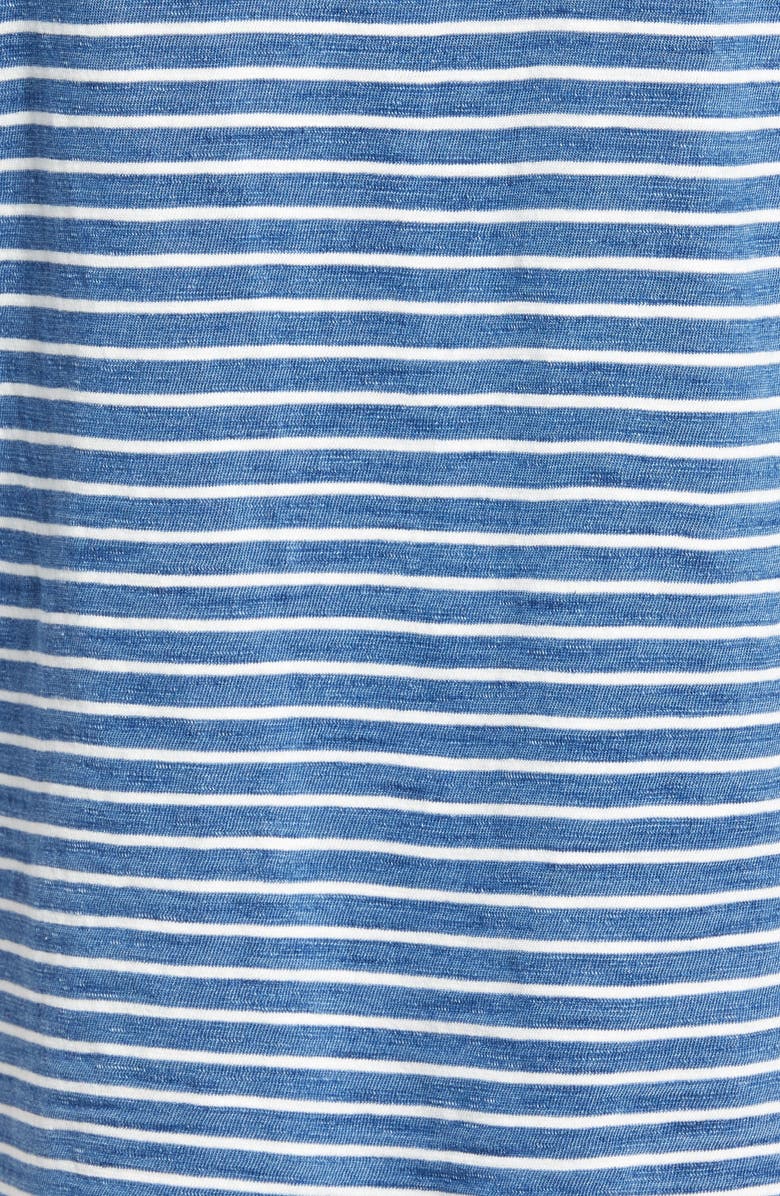 Peter Millar Seaside Indigo Stripe Pocket T-Shirt, Alternate, color,
