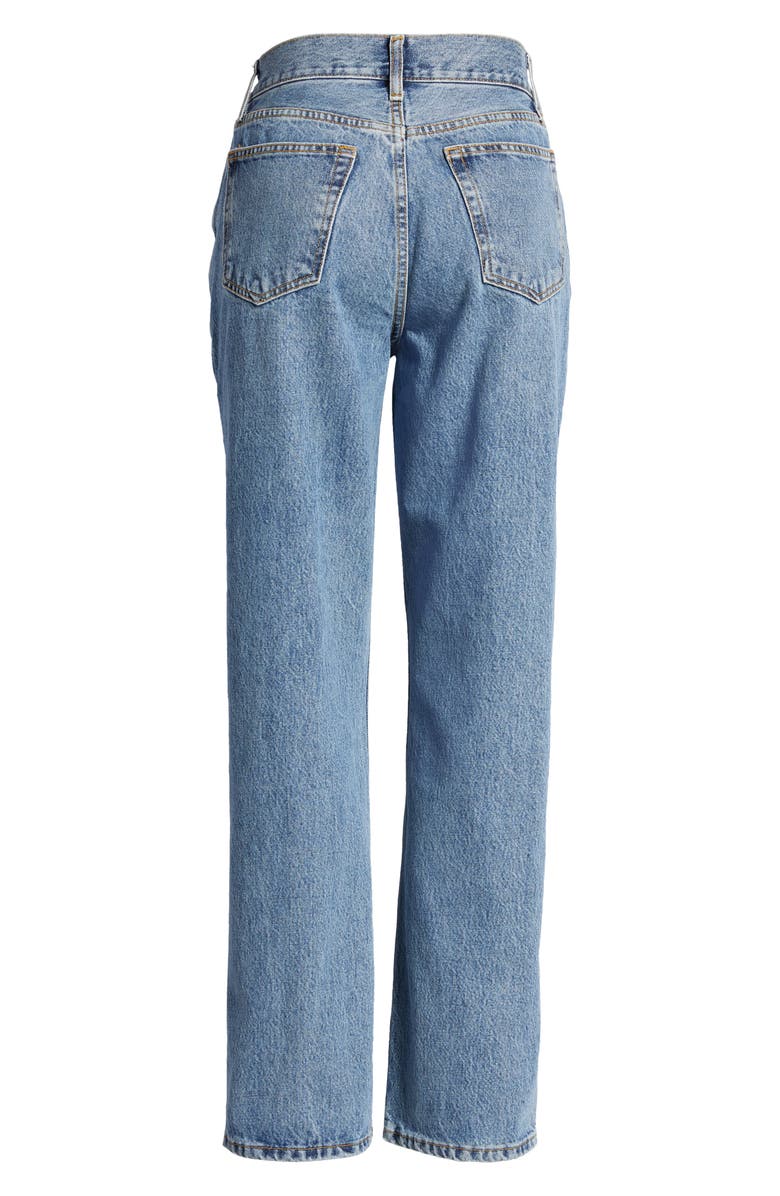 Topshop Wrap Straight Leg Jeans, Alternate, color,