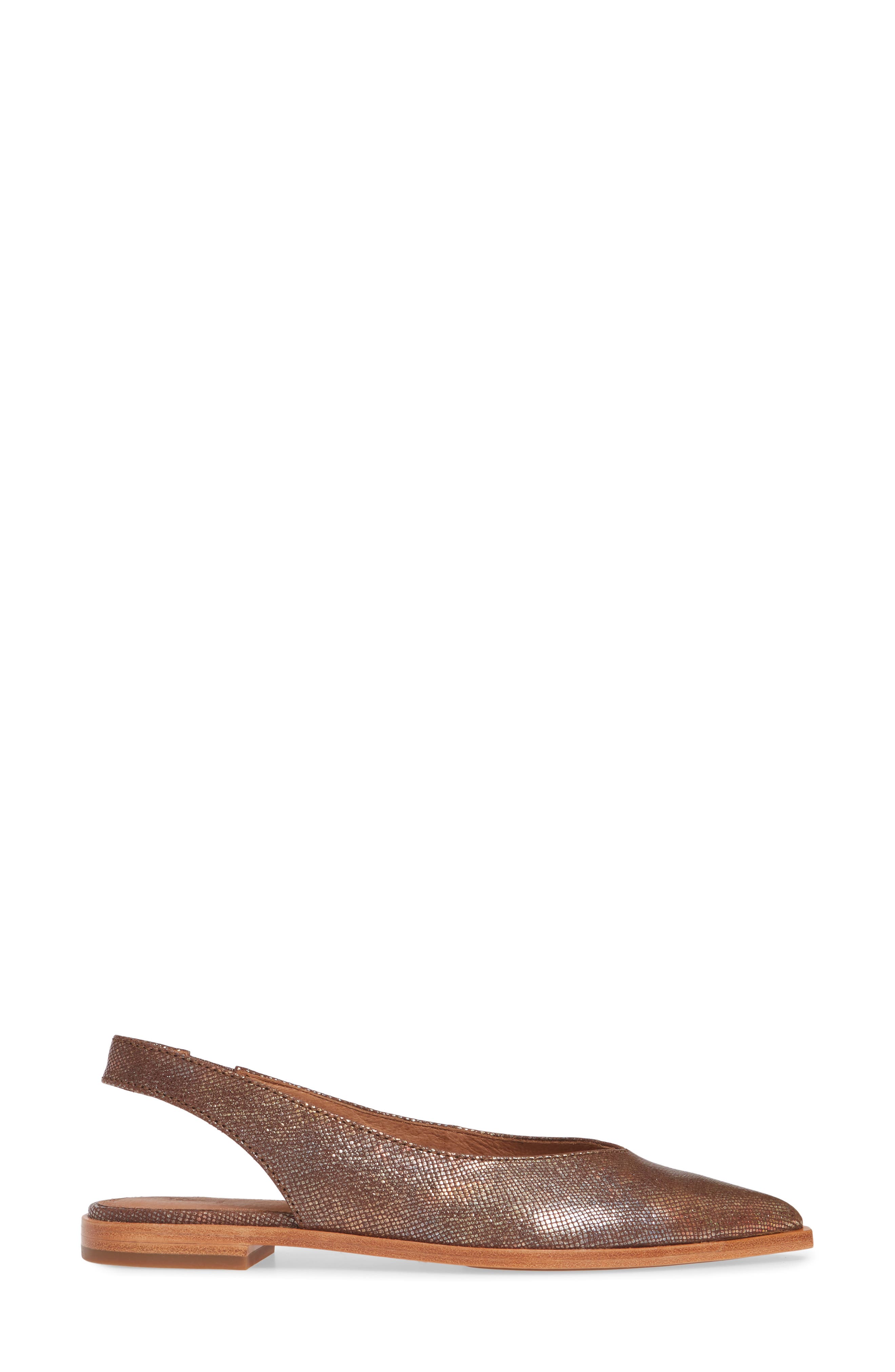 Kenzie Slingback Flat, Alternate, color, MULTI METALLIC LEATHER