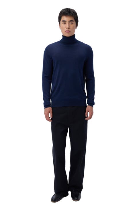 Cashmere-Silk Turtleneck Sweater