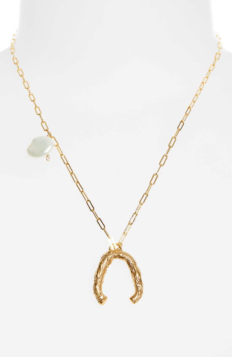 Alighieri Flashback River & Baroque Pearl Necklace, Alternate, color,