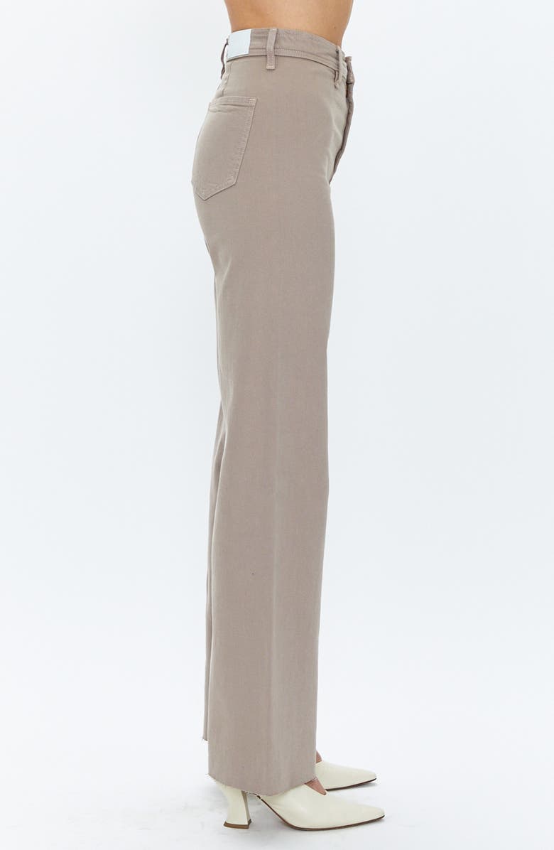 Pistola Penny High Waist Raw Hem Wide Leg Jeans, Alternate, color, Burlock