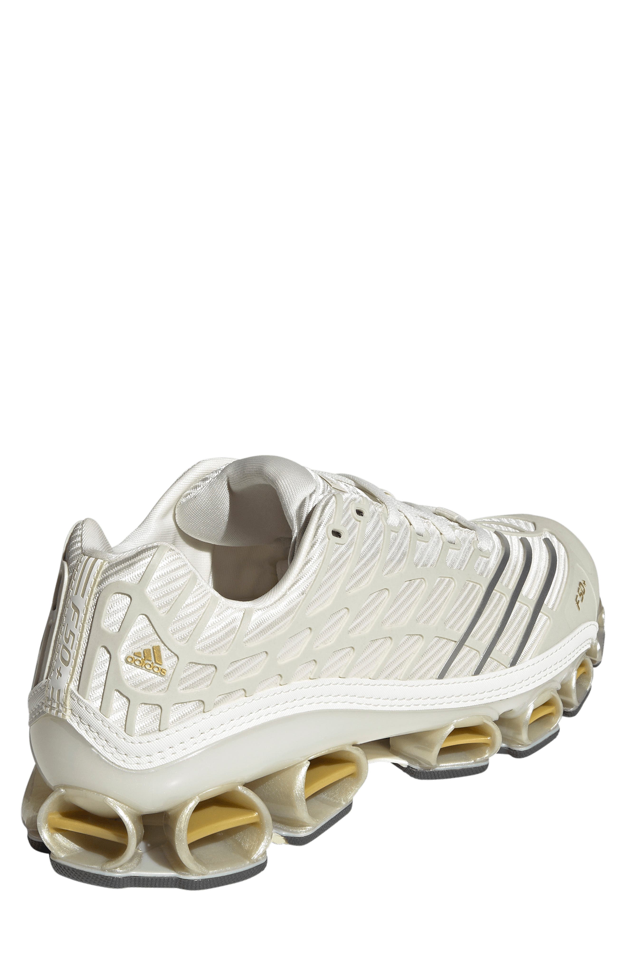Megaride F50 Sneaker, Alternate, color, CLOUD WHITE/ ICE GOLD/ GOLD