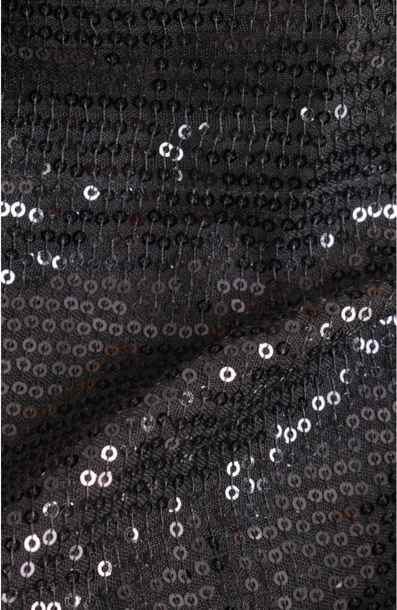 RAAS Sequins Pre-Draped Saree, Alternate, color, Black