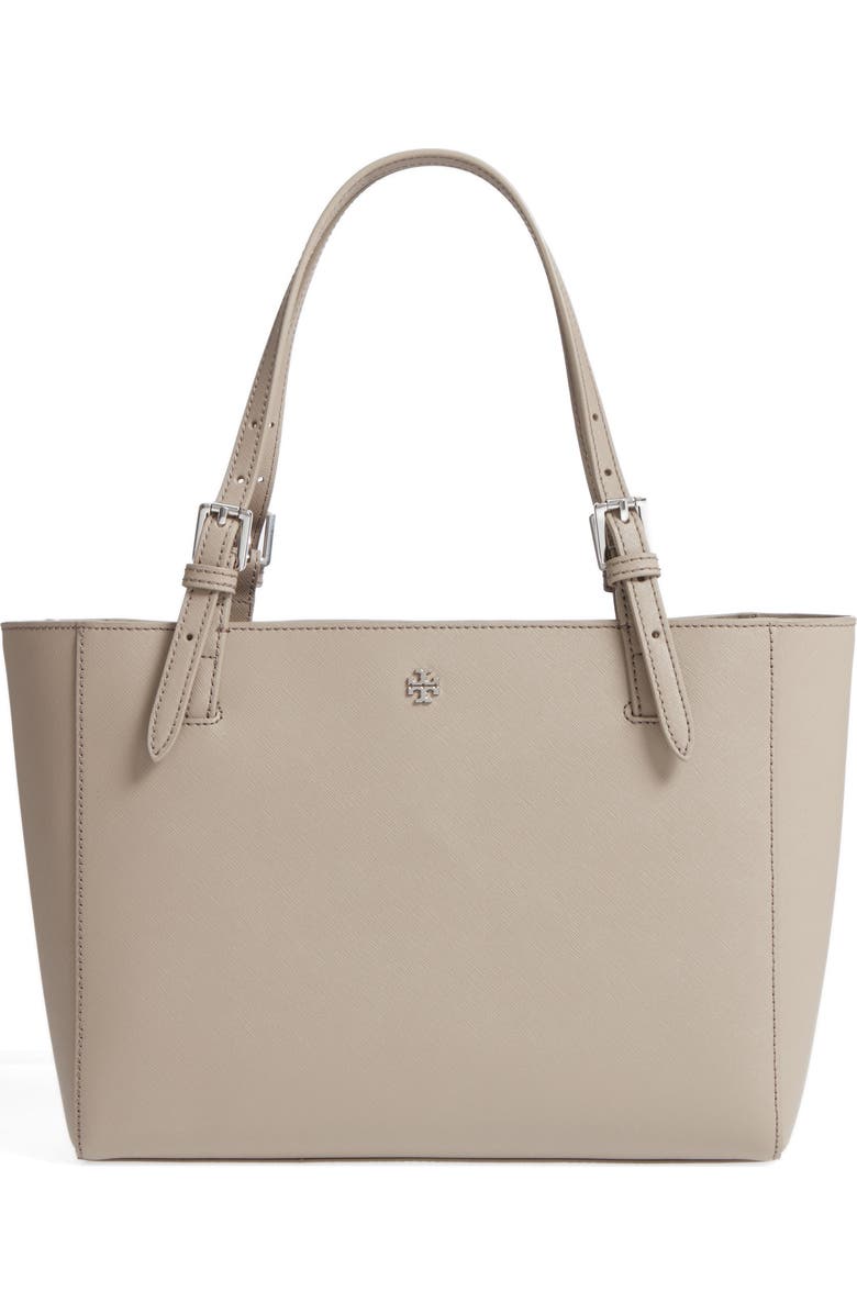 Tory Burch 'Small York' Saffiano Leather Buckle Tote, Main, color,