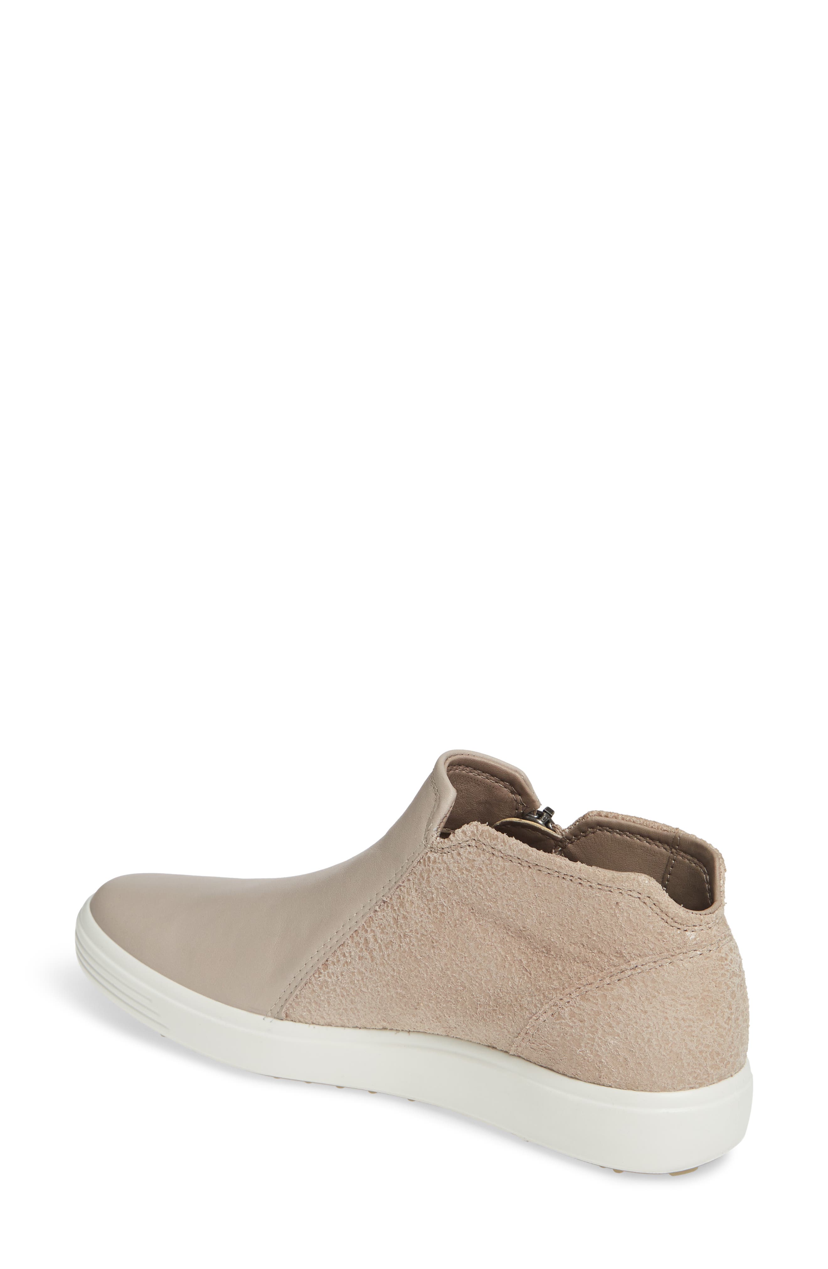 Soft 7 Mid Top Sneaker, Alternate, color, GREY ROSE LEATHER