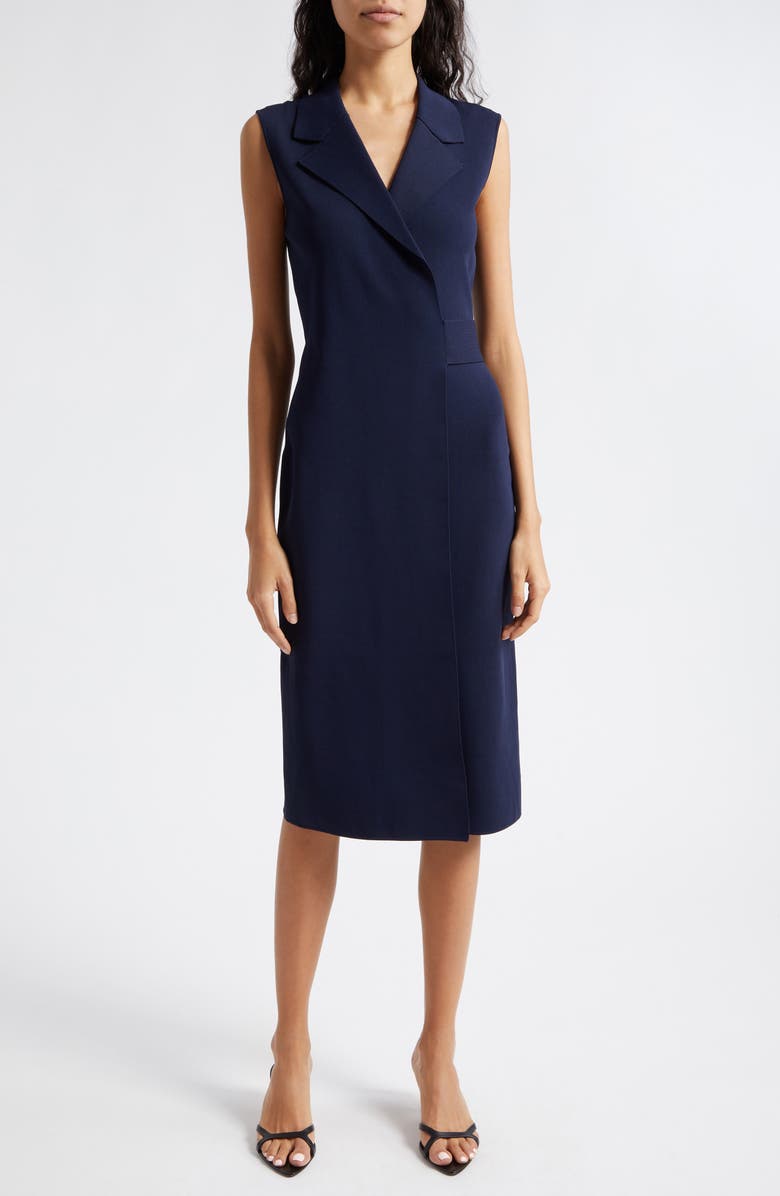 Reiss Elle Sleeveless Midi Dress, Alternate, color, Navy