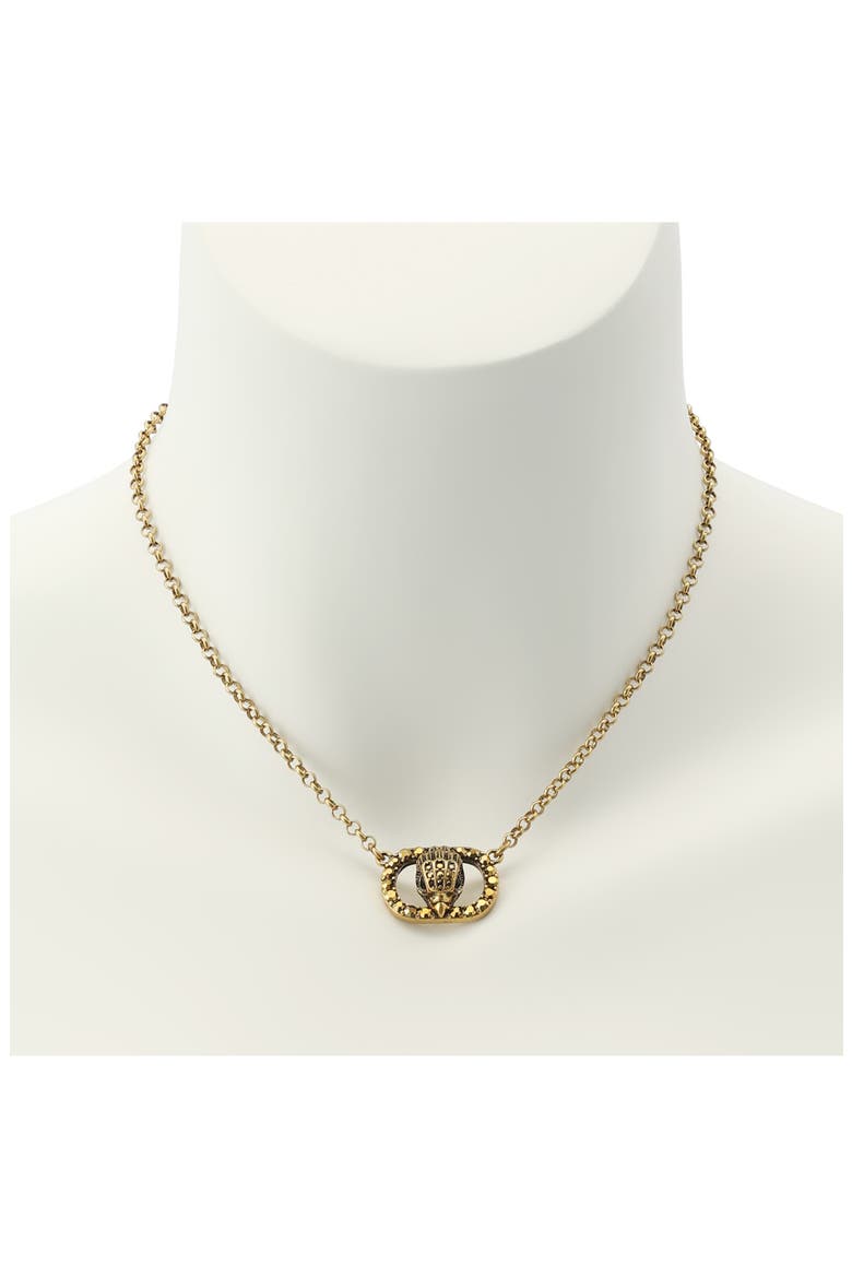 Chlesea Eagle Pendant Necklace, Alternate, color, BRASS