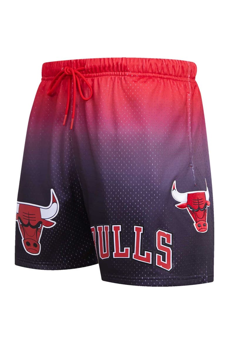 Men's Pro Standard Black/Red Chicago Bulls Ombre Mesh Shorts, Alternate, color, Purple