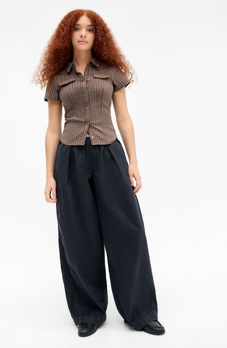 BDG Urban Outfitters Bobbi Pinstripe Pull-On Pants, Alternate, color, 