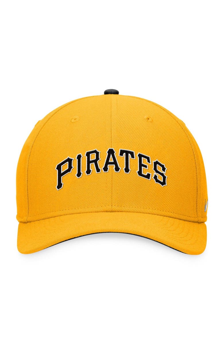 Nike Men's Nike Gold Pittsburgh Pirates Classic99 Swoosh Performance Flex Hat, Alternate, color, 