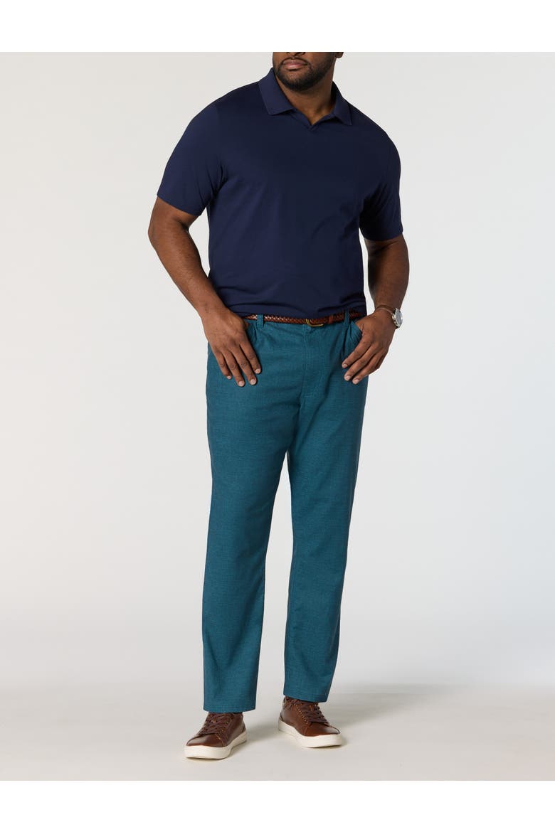 Big & Tall 5-Pocket Linen-Blend Tech Pants, Alternate, color, NAVY BAY