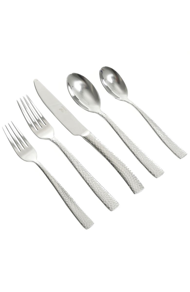 Gibson Elite Ambassador 20 Piece Stainless Steel Flatware Set, Alternate, color, Metallic Silver