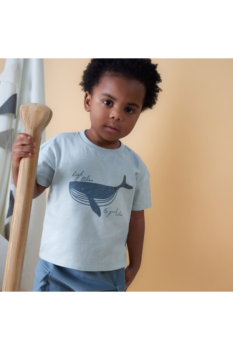 Top and Cargo Shorts Set, Alternate, color, Light Blue