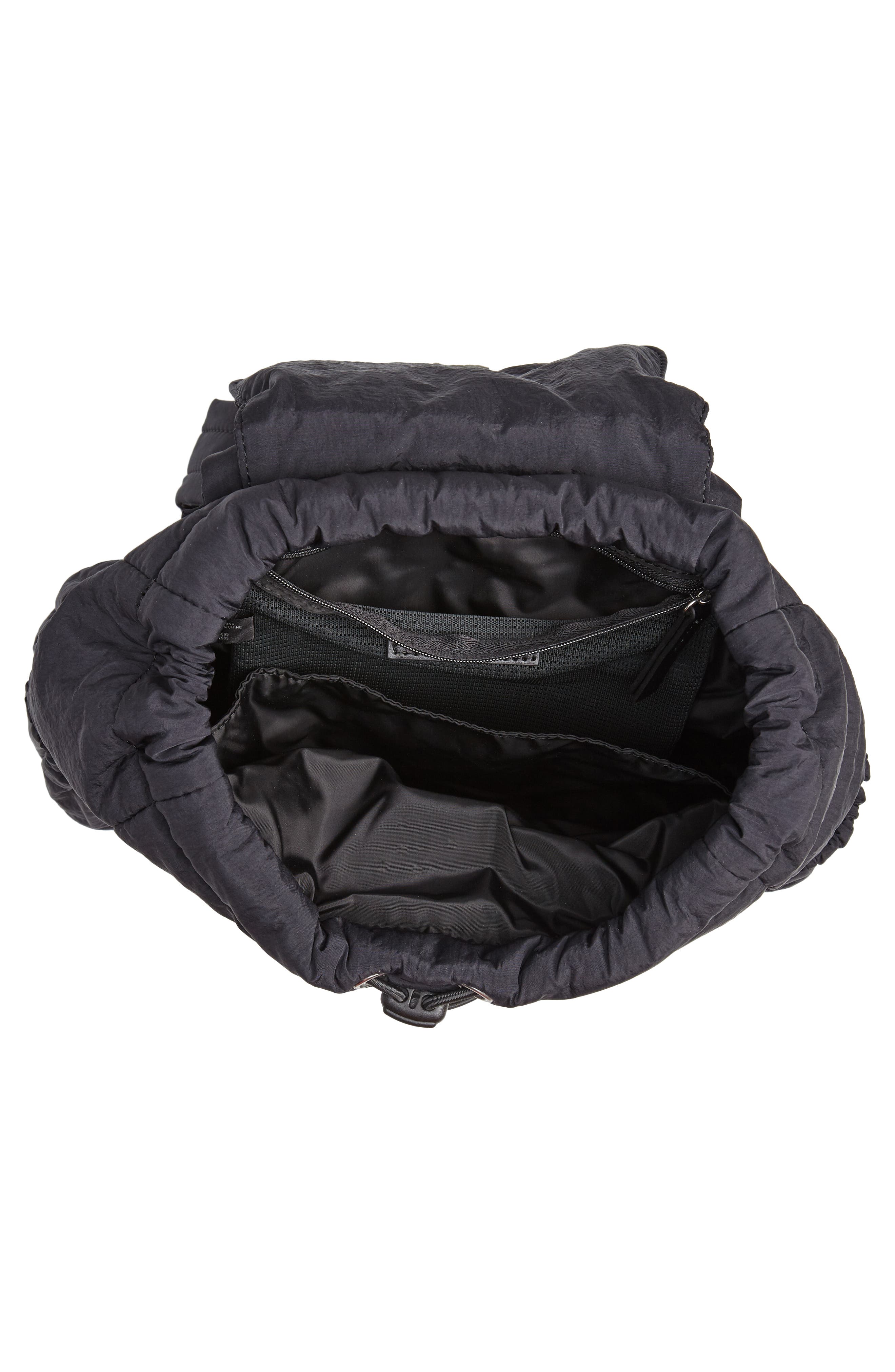 Teri Nylon Backpack, Alternate, color, BLACK