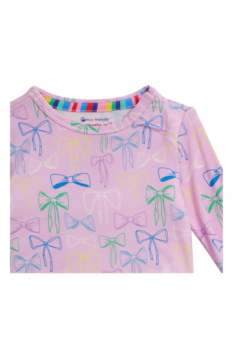 Magnetic Me Kids' Take A Bow Two-Piece Fitted Pajamas, Alternate, color, 