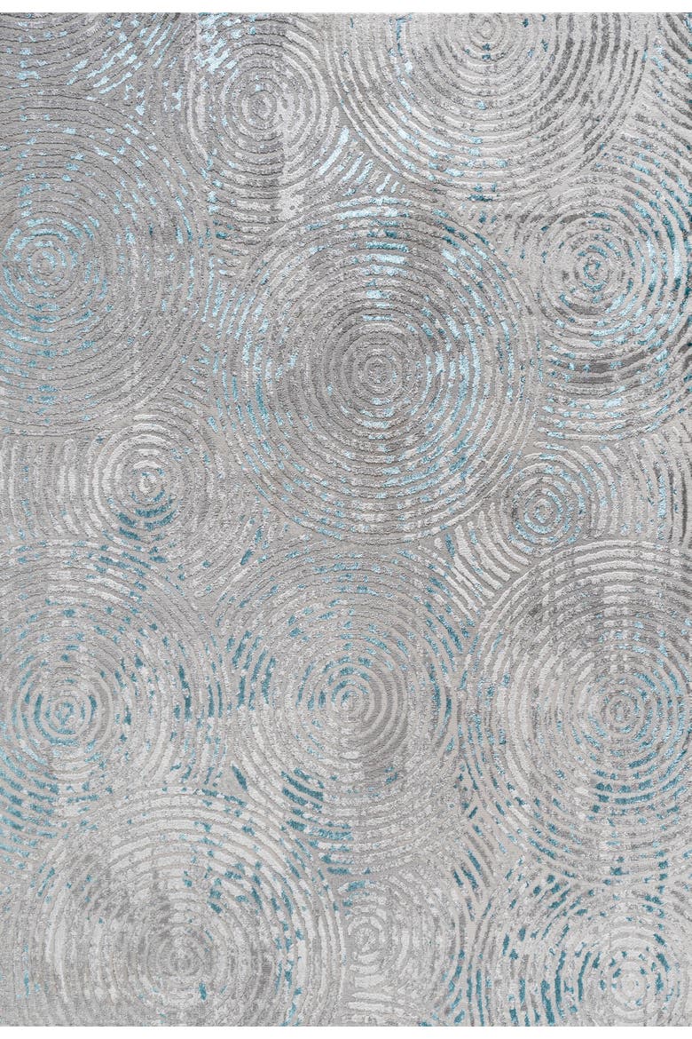 Timeworn Modern Abstract Area Rug, Main, color, Gray/Turquoise
