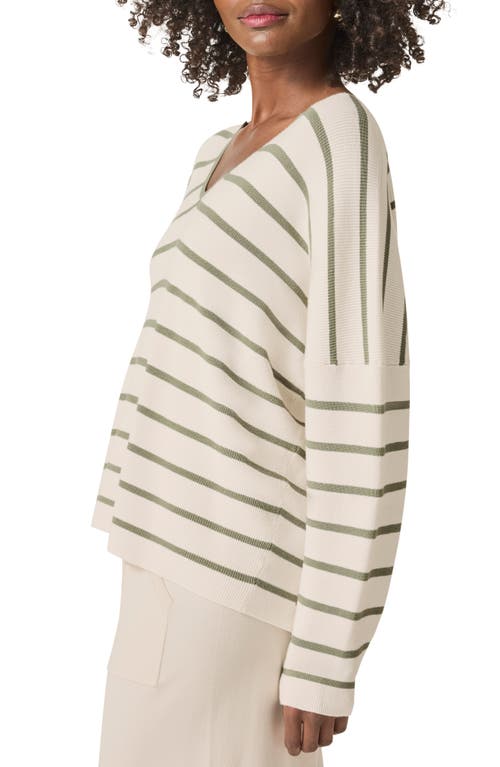 Splendid Veronica Stripe Sweater In White