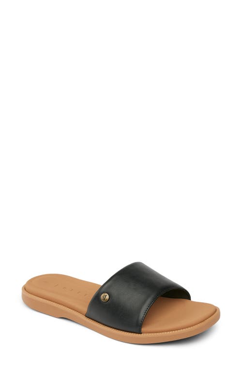 Reef Cushion Sunny Slide Sandal In Black/tan