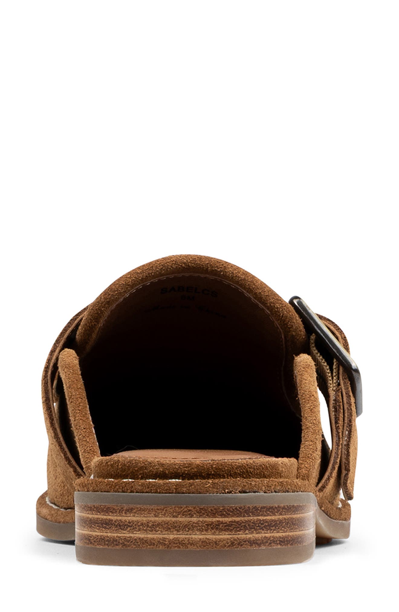 Buckle Mule, Alternate, color, SADDLE