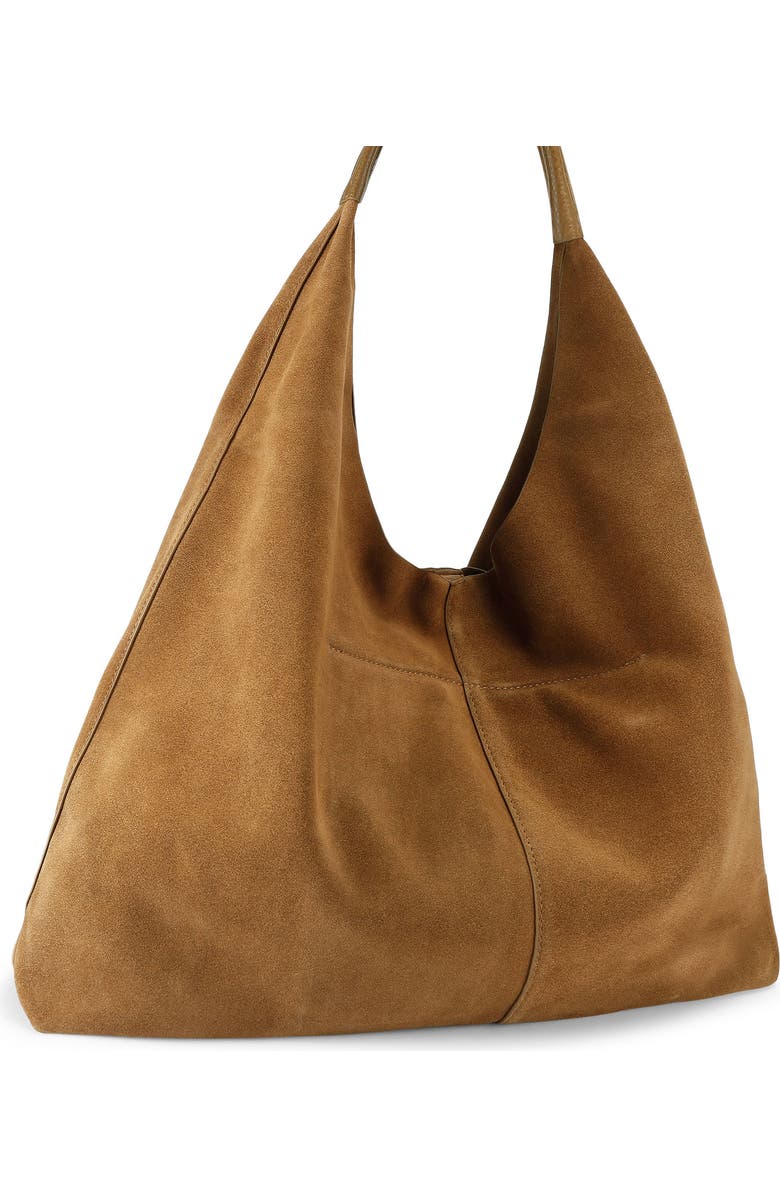 Kurt Geiger London Large Chelsea Slouch Hobo Bag, Alternate, color, Light/ Pastel Brown