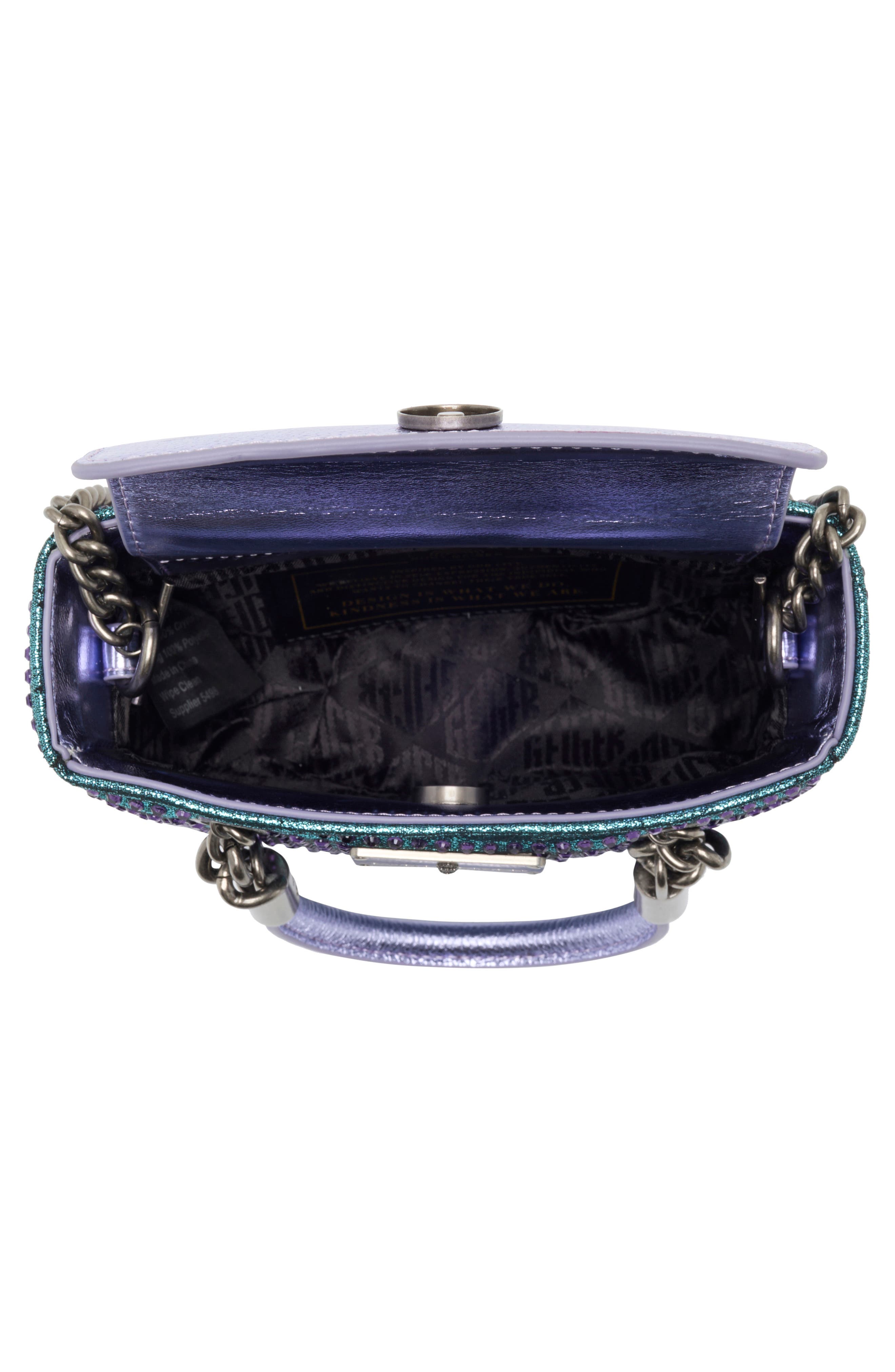 Kurt Geiger London Mini Brixton Fabric Handbag, Alternate, color, Blue