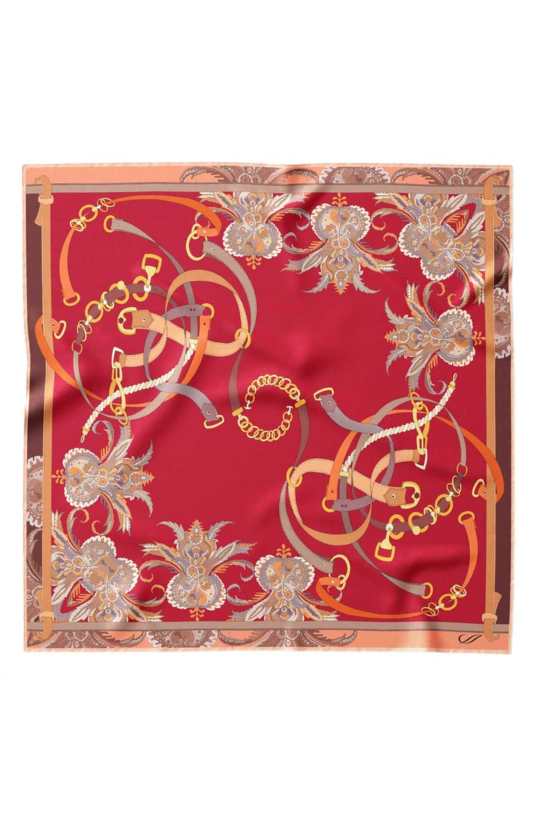 Camilla - Silk Bandana, Main, color, Red