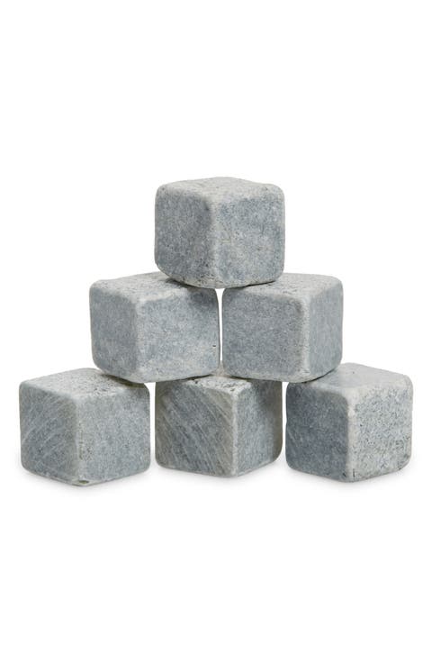 Glacier Rocks Soapstone Cubes Set of 6