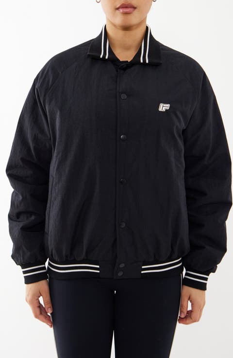 Padded Washed Varsity Jacket