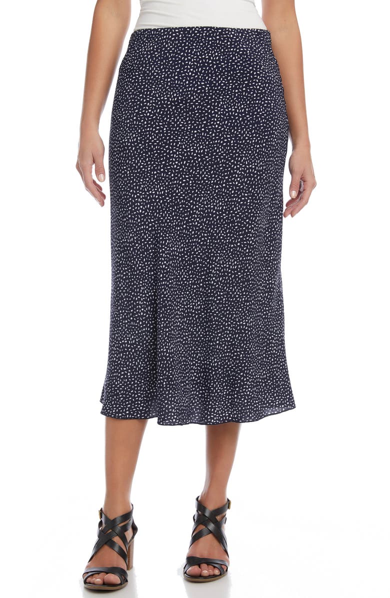 Karen Kane Bias Cut Midi Skirt, Main, color,