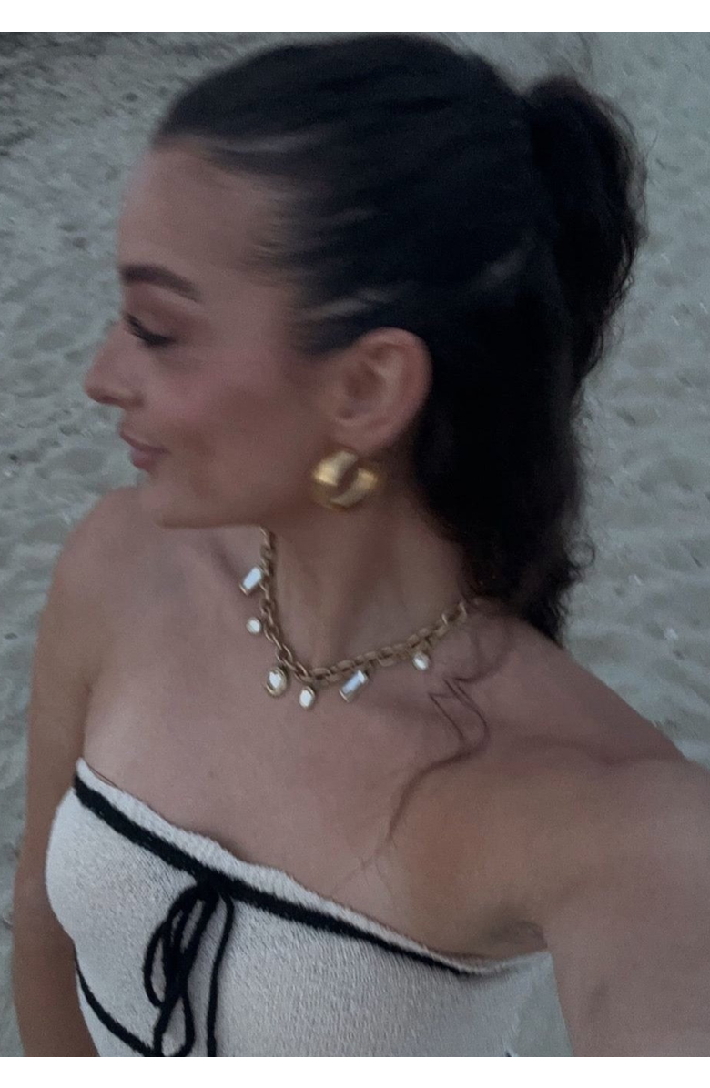 sccollection Daisy Necklace, Alternate, color, Gold