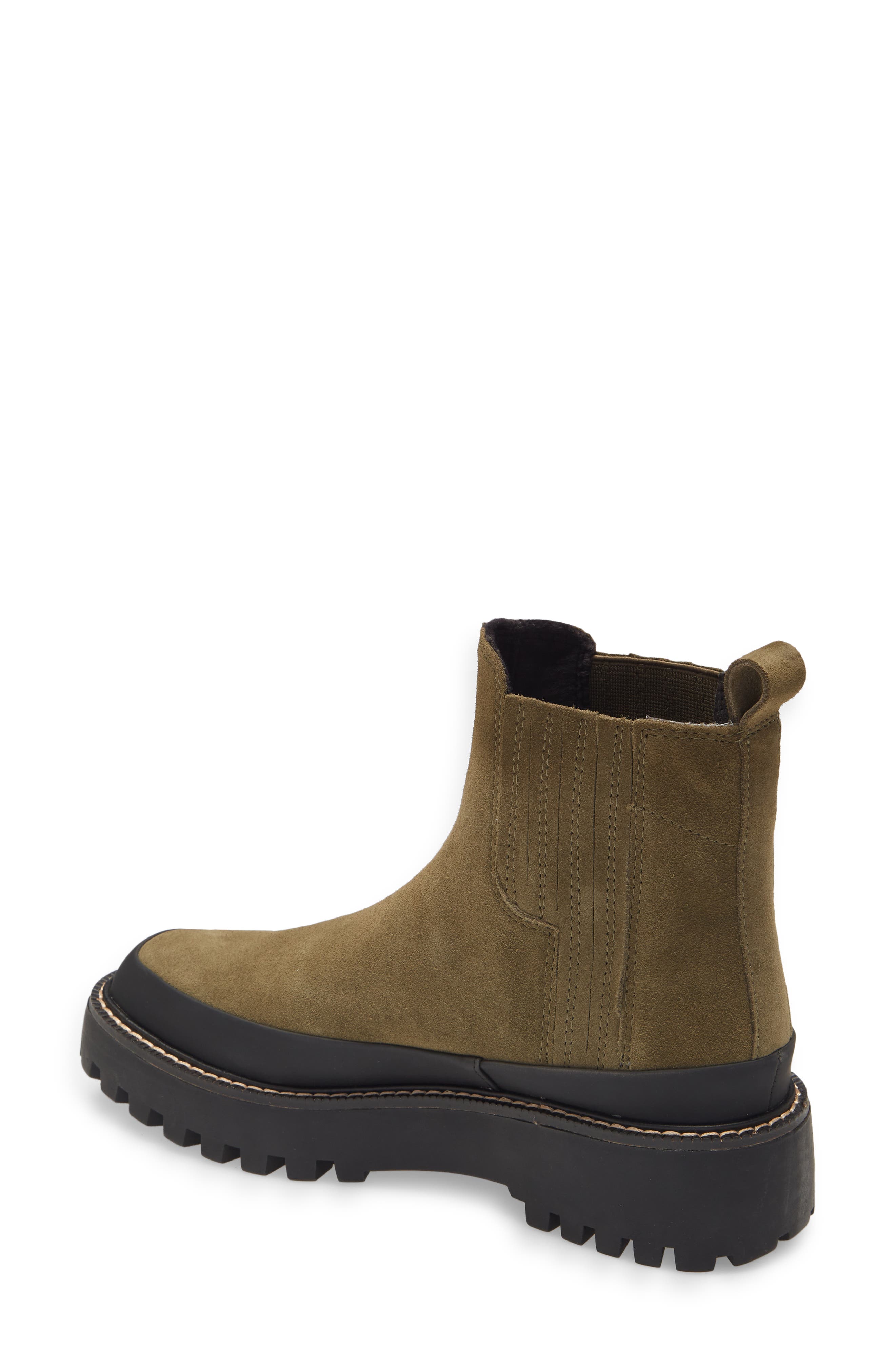 Betsey Water Resistant Bootie, Alternate, color, GREEN MOSS