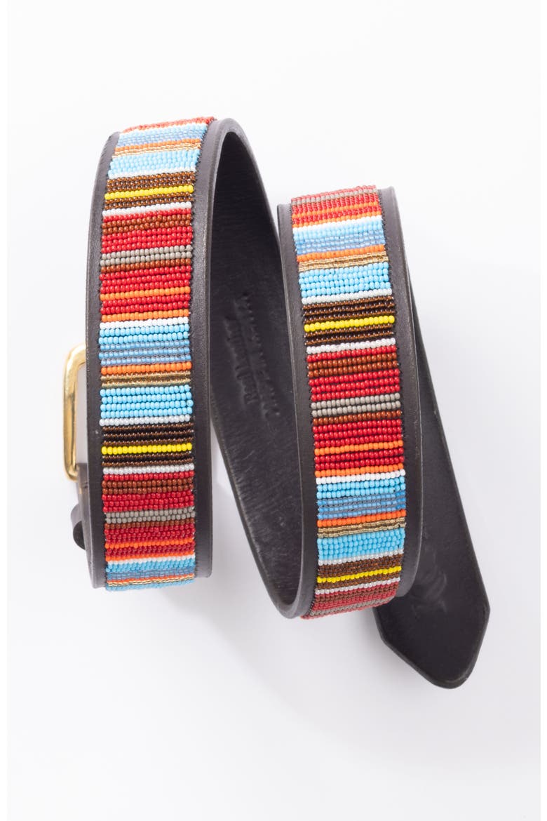 Maasai Beaded Belt, Alternate, color, RED